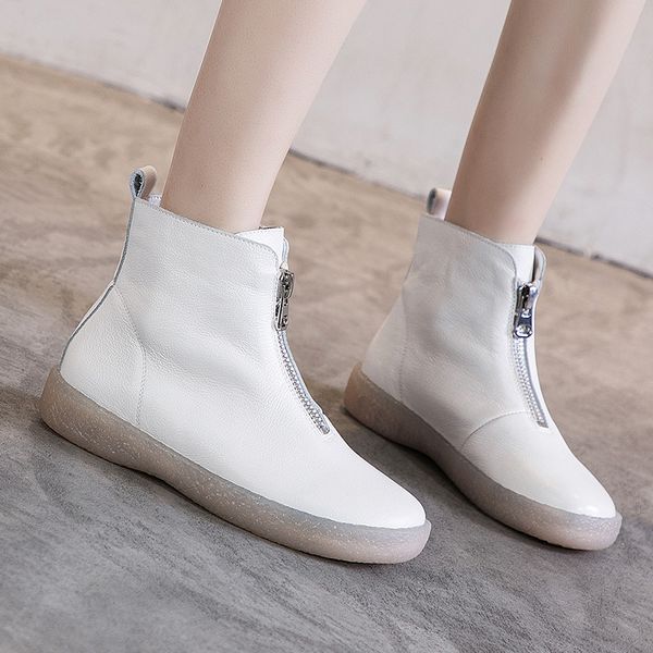 dress shoes women's genuine leather ankle winter boots for women warm cotton zipper retro woman western handmade footwear sgpt, Black
dress shoes women's genuine leather ankle winter boots for women warm cotton zipper retro woman western handmade footwear sgpt, Black