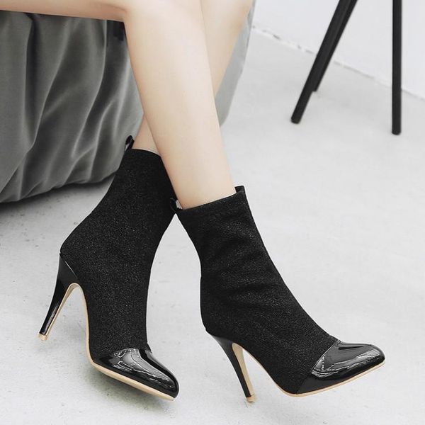 boots big size 9 10 11-13 women shoes ankle for ladies woman winter bead stretch cloth stitching, Black
boots big size 9 10 11-13 women shoes ankle for ladies woman winter bead stretch cloth stitching, Black