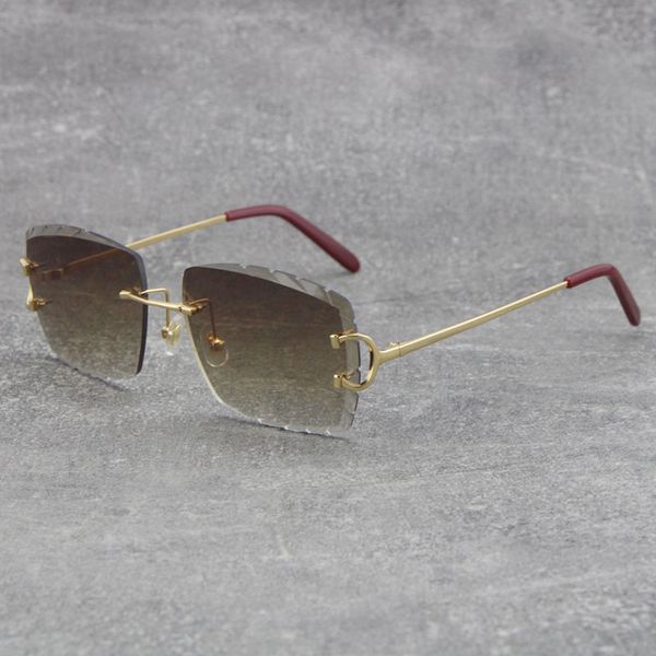 men and female luxury designer sun glasses large square rimless sunglasses vintage driving carved lens outdoor fashion eyewear small frame m, White;black
men and female luxury designer sun glasses large square rimless sunglasses vintage driving carved lens outdoor fashion eyewear small frame m, White;black