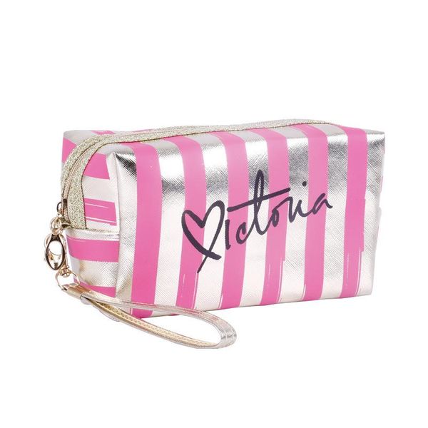 female girls cosmetic bag makeup organizer travel storage portable pouch striped lettered octagonal bags & cases
female girls cosmetic bag makeup organizer travel storage portable pouch striped lettered octagonal bags & cases