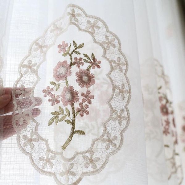 curtain & drapes floral embroidered voile for bedroom simple modern rural delicate sheer pink blue window treatment gauze js36c
curtain & drapes floral embroidered voile for bedroom simple modern rural delicate sheer pink blue window treatment gauze js36c
