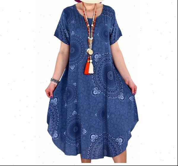 summer printing dot midi women dress plus size casual loose short sleeve irregular long knee length, Black;gray
summer printing dot midi women dress plus size casual loose short sleeve irregular long knee length, Black;gray