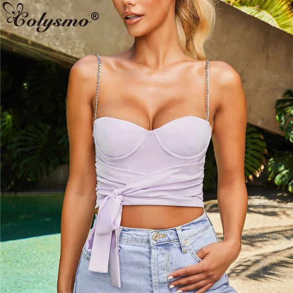 colysmo sleeveless crop women double layers chain straps bustier s party camisole tank female festival cropped 210527, White
colysmo sleeveless crop women double layers chain straps bustier s party camisole tank female festival cropped 210527, White