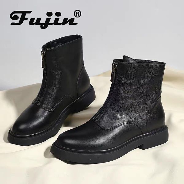 boots fujin front zipper women's short 2021 autumn fashion thick bottom solid slip winter flat breathable women, Black
boots fujin front zipper women's short 2021 autumn fashion thick bottom solid slip winter flat breathable women, Black
