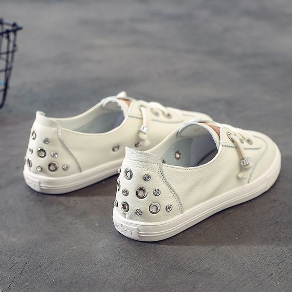 korean style cowhide low-cut white shoes womens 2019 new flat all-match casual sneakers pumps slip-on lazy shoes, Black
korean style cowhide low-cut white shoes womens 2019 new flat all-match casual sneakers pumps slip-on lazy shoes, Black