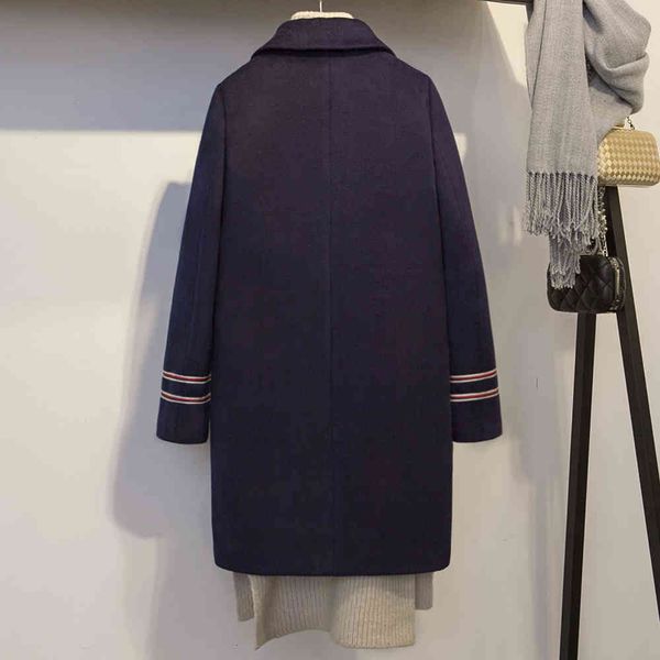 new classic long fashion slim wool wide-waisted office lady solid v-neck applique women coat spring dark blue 201223, Black
new classic long fashion slim wool wide-waisted office lady solid v-neck applique women coat spring dark blue 201223, Black