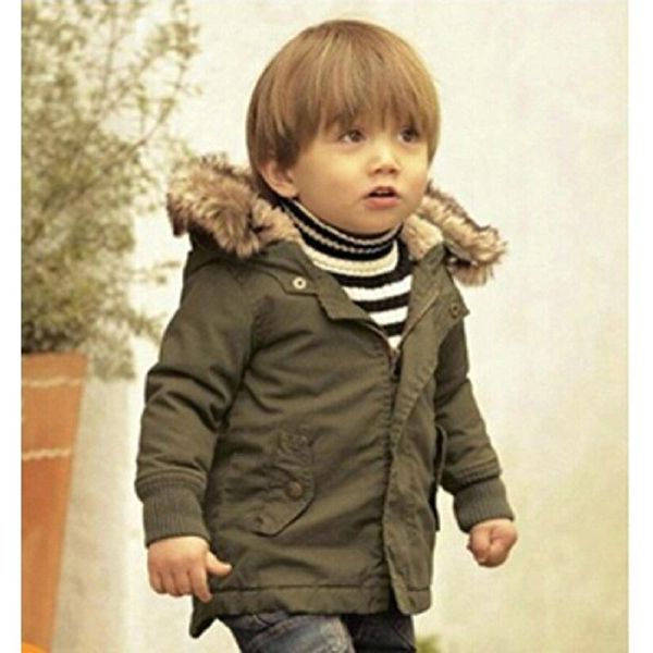 baby boys winter jacket in army green thick removable fur hooded warm coats kids padded outwear with cs036 coat, Blue;gray
baby boys winter jacket in army green thick removable fur hooded warm coats kids padded outwear with cs036 coat, Blue;gray