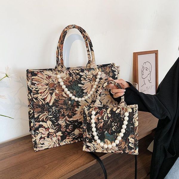 evening bags garden oil painting canvas totes for women large capacity shoulder crossbody bag pearl handbag big shopper
evening bags garden oil painting canvas totes for women large capacity shoulder crossbody bag pearl handbag big shopper