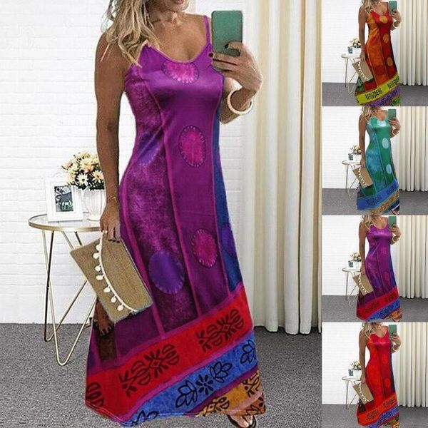 casual dresses maxi dress skin-friendly  printed spaghetti strap women sleeveless low cut daily wear retro beach fashion, Black;gray
casual dresses maxi dress skin-friendly  printed spaghetti strap women sleeveless low cut daily wear retro beach fashion, Black;gray