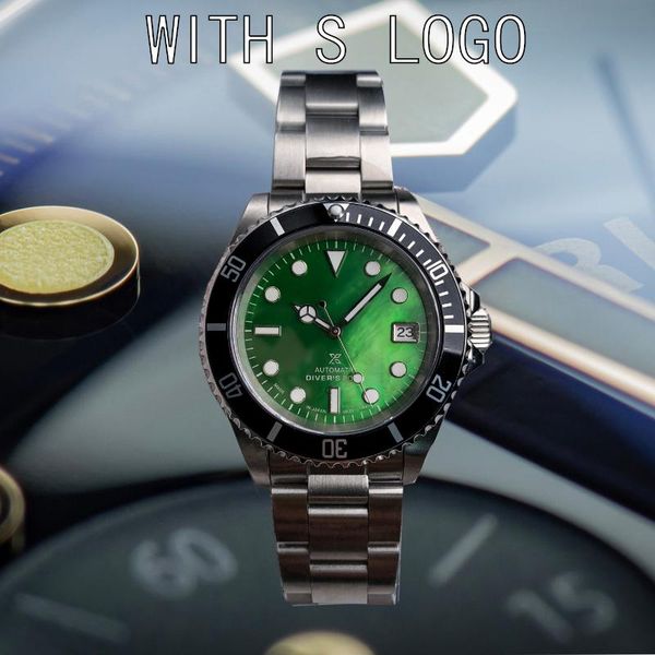 wristwatches vintage watch 1978 japanese nh35 automatic movement men's 40mm sapphire mirror green luminous pearl shell dial with date, Slivery;brown
wristwatches vintage watch 1978 japanese nh35 automatic movement men's 40mm sapphire mirror green luminous pearl shell dial with date, Slivery;brown