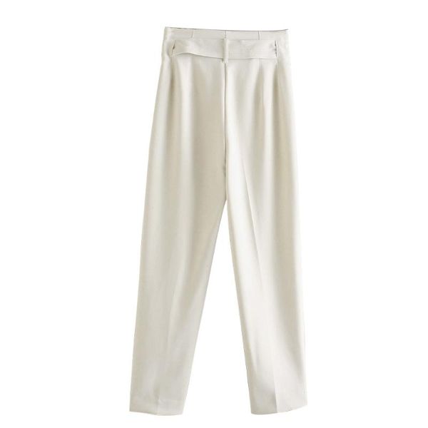 women's pants & capris fashion with belt office wear vintage high waist zipper female ankle trousers mujer, Black;white
women's pants & capris fashion with belt office wear vintage high waist zipper female ankle trousers mujer, Black;white
