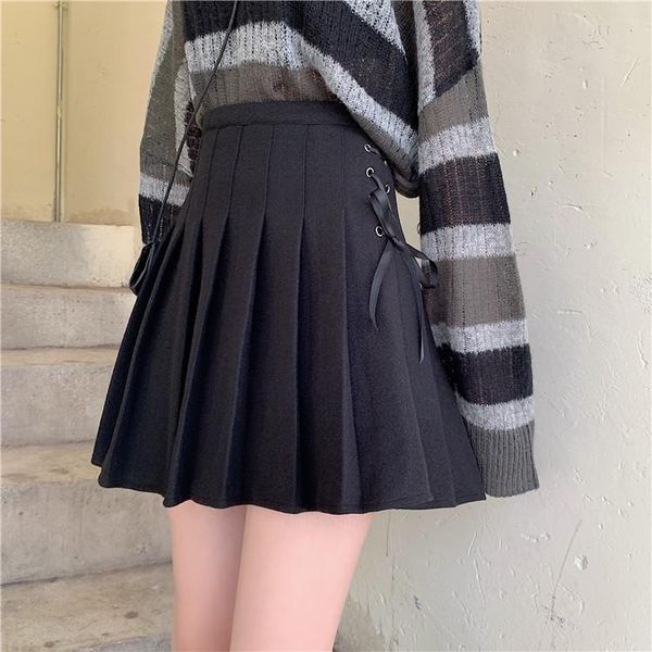 skirts women high waist pleated skirt spring summer side bandage kawaii solid a-line sailor japanese school uniform mini, Black
skirts women high waist pleated skirt spring summer side bandage kawaii solid a-line sailor japanese school uniform mini, Black