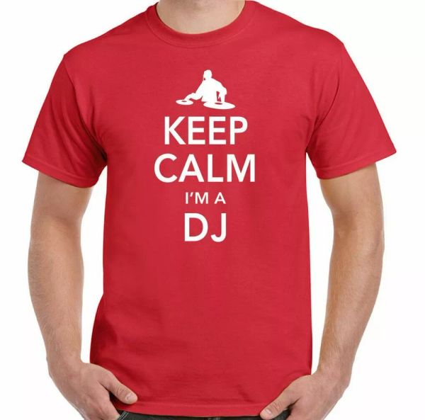 DJ T-Shirt Mens Funny DJing Decks Turntable Dance Music Keep Calm I'm A, White;black
DJ T-Shirt Mens Funny DJing Decks Turntable Dance Music Keep Calm I'm A, White;black