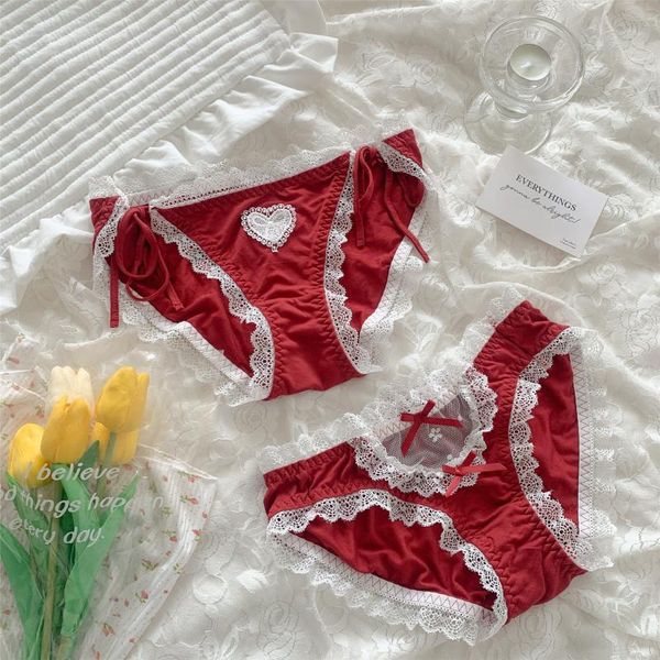 women's panties pure desire red briefs underwear ladies lace loli cotton bandage bowknot comfortable sweet girl intimate underpants, Black;pink
women's panties pure desire red briefs underwear ladies lace loli cotton bandage bowknot comfortable sweet girl intimate underpants, Black;pink