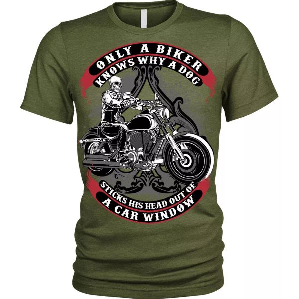 A biker who t-shirt funny mens unisex bike, White;black
A biker who t-shirt funny mens unisex bike, White;black