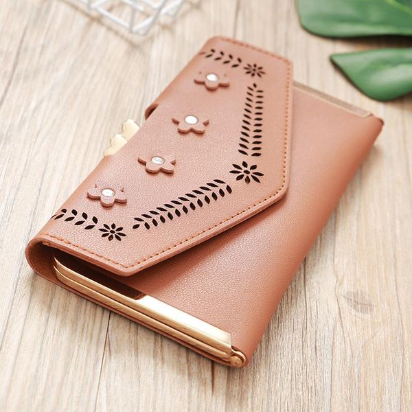 wallets hollow flower wallet women long ladies zipper buckle female purse card holder cartera mujer, Red;black
wallets hollow flower wallet women long ladies zipper buckle female purse card holder cartera mujer, Red;black