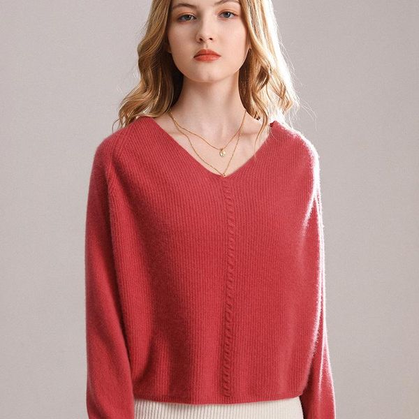 women's sweaters grade brand women 100% pure pashmina knitted vneck jumpers 2021 fashion soft warm long sleeve, White;black
women's sweaters grade brand women 100% pure pashmina knitted vneck jumpers 2021 fashion soft warm long sleeve, White;black