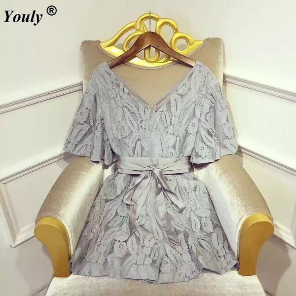 women's jumpsuits & rompers lace sash playsuit women 2021 elegant casual party short jumpsuit romper mesh embroidery backless wide leg, Black;white
women's jumpsuits & rompers lace sash playsuit women 2021 elegant casual party short jumpsuit romper mesh embroidery backless wide leg, Black;white