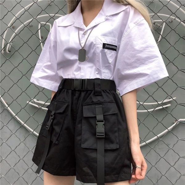 women's ins work shorts summer student korean high waist thin harajuku style loose casual versatile wide leg pants female, White;black
women's ins work shorts summer student korean high waist thin harajuku style loose casual versatile wide leg pants female, White;black