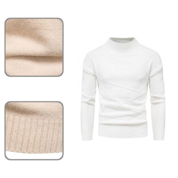 men's sweaters simple slim men ribbed cuff stripe solid color bottoming sweater male daily wear, White;black
men's sweaters simple slim men ribbed cuff stripe solid color bottoming sweater male daily wear, White;black