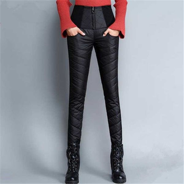 women's pants & capris down for women wear high waist, thickened and thin double-sided large white duck warm winter korean pencil, Black;white
women's pants & capris down for women wear high waist, thickened and thin double-sided large white duck warm winter korean pencil, Black;white