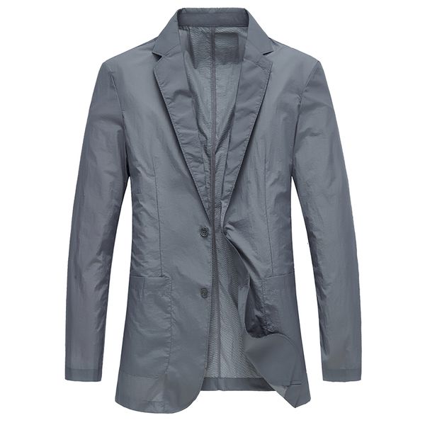 men's suits & blazers casual masculine quick light dry single layer spring summer breathable suit ultra thin jacket sunscreen protector, White;black
men's suits & blazers casual masculine quick light dry single layer spring summer breathable suit ultra thin jacket sunscreen protector, White;black