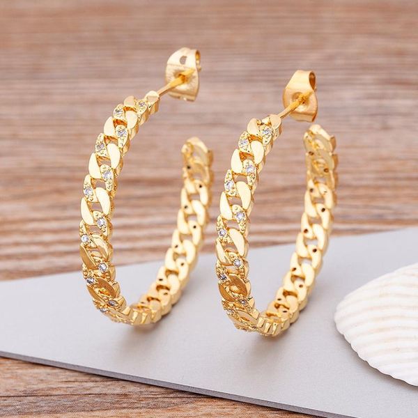 dangle & chandelier design chain link big circle earrings boho jewelry copper zircon gold color party wedding luxury gift, Silver
dangle & chandelier design chain link big circle earrings boho jewelry copper zircon gold color party wedding luxury gift, Silver
