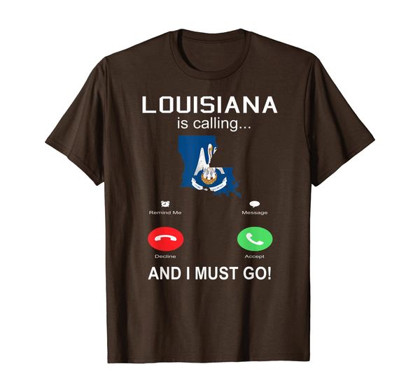 louisiana la is calling funny shirt womens men phone screen t-shirt, White;black
louisiana la is calling funny shirt womens men phone screen t-shirt, White;black