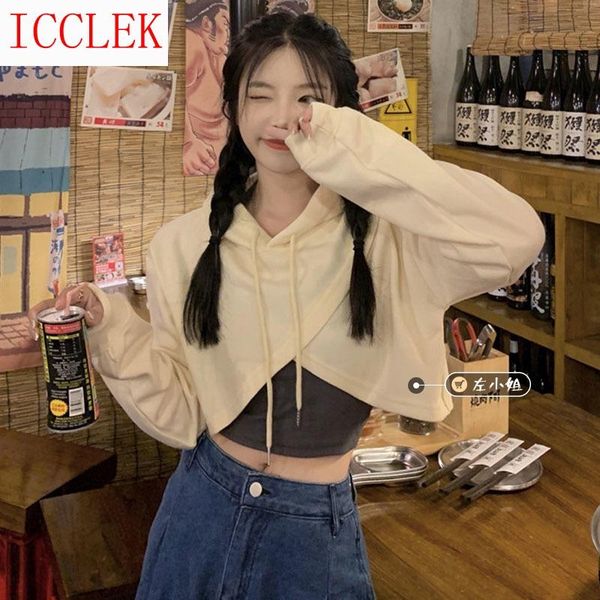 women's hoodies & sweatshirts miss zuo is here. the korean version loose and thin, irregular design, pullover + bottom vest, Black
women's hoodies & sweatshirts miss zuo is here. the korean version loose and thin, irregular design, pullover + bottom vest, Black