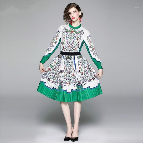 two piece dress autumn fashion runway twinset suits women's gorgeous flower print long sleeve shirt elastic waist pleated skirt 2 piece, White
two piece dress autumn fashion runway twinset suits women's gorgeous flower print long sleeve shirt elastic waist pleated skirt 2 piece, White