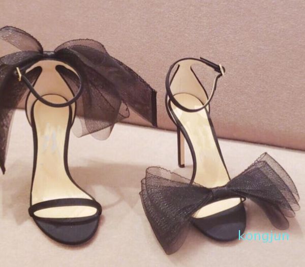 designer- net yarn lace bow new stiletto buckle belt high-heeled fashion sandals female summer, Black
designer- net yarn lace bow new stiletto buckle belt high-heeled fashion sandals female summer, Black