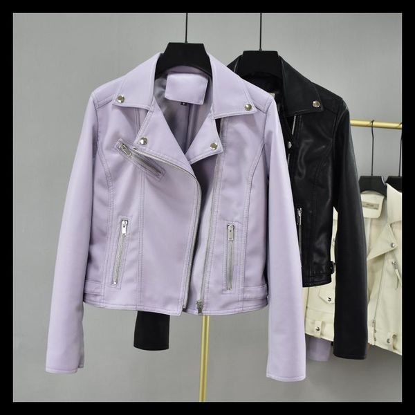 women's leather & faux womens jacket 2021 autumn lace-up rivet suit collar waist belt fashion motorcycle black short coat pu -40
women's leather & faux womens jacket 2021 autumn lace-up rivet suit collar waist belt fashion motorcycle black short coat pu -40