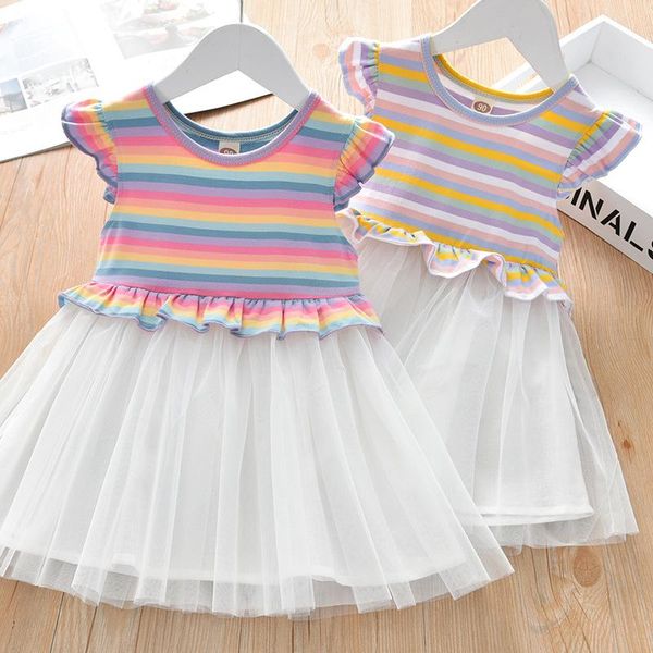 girls clothing sets casual dress summer kids costume sweet rainbow tutu dresses children baby suits 2-7 years girl, White
girls clothing sets casual dress summer kids costume sweet rainbow tutu dresses children baby suits 2-7 years girl, White