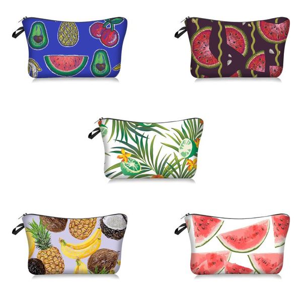 cosmetic bags & cases female make-up fruit series fashion printing multifunctional bag storage
cosmetic bags & cases female make-up fruit series fashion printing multifunctional bag storage