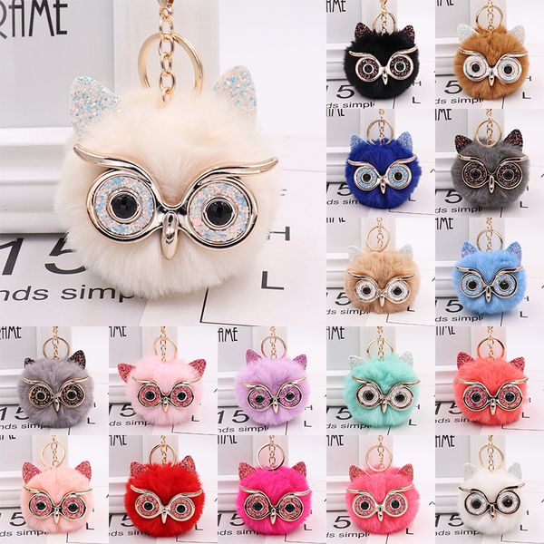 Jewelry Wedding Party Gift Cute Girls Fluffy Fur Owl Keychain Women Pompom Owl Key Chain On Bag Car Female
Jewelry Wedding Party Gift Cute Girls Fluffy Fur Owl Keychain Women Pompom Owl Key Chain On Bag Car Female