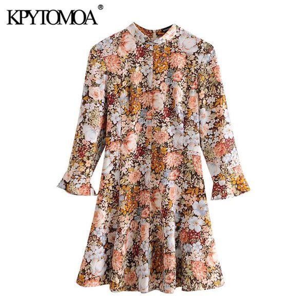 casual dresses kpytomoa women 2021 chic fashion floral print ruffled mini dress vintage three quarter sleeve back zipper female mujer, Black;gray
casual dresses kpytomoa women 2021 chic fashion floral print ruffled mini dress vintage three quarter sleeve back zipper female mujer, Black;gray