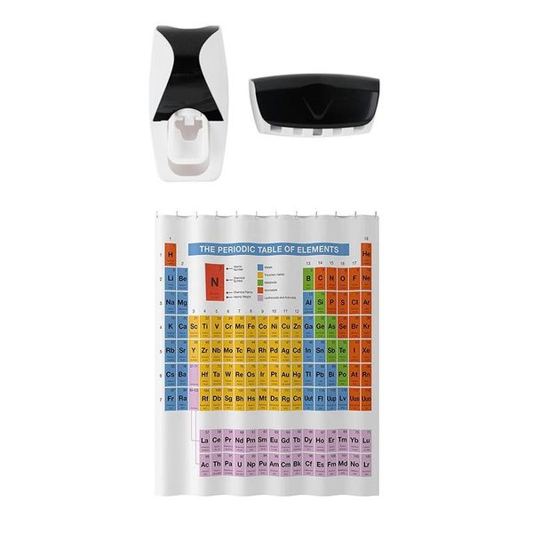 toothbrush holders shower curtain periodic table of elements home bathroom decor with auto toothpaste dispenser+5 holder set
toothbrush holders shower curtain periodic table of elements home bathroom decor with auto toothpaste dispenser+5 holder set