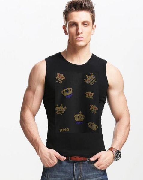 men' tank summer vest men oversize drill 100% cotton clothing streetwear fashion, White;black
men' tank summer vest men oversize drill 100% cotton clothing streetwear fashion, White;black