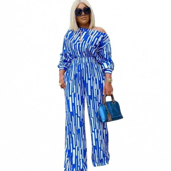 women's two piece pants striped sets slash neck and high waist outfits fashion elegant wide leg office lady suit, White
women's two piece pants striped sets slash neck and high waist outfits fashion elegant wide leg office lady suit, White
