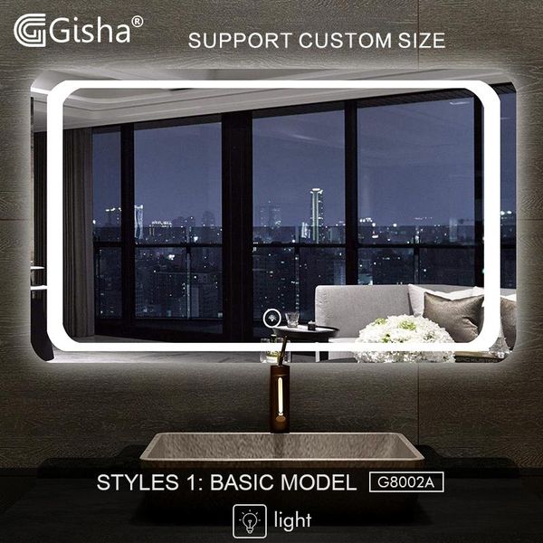 mirrors gisha smart mirror led bathroom wall toilet anti-fog with bluetooth touch screen g8002
mirrors gisha smart mirror led bathroom wall toilet anti-fog with bluetooth touch screen g8002