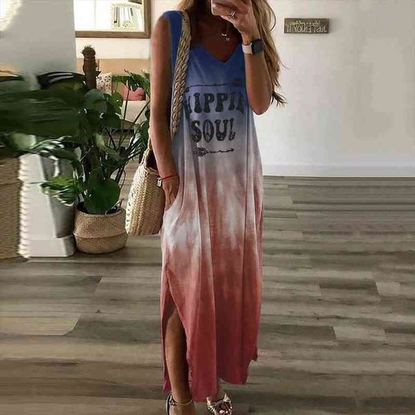 casual sports loose straight long dress women ladies v-neck tie-dye print split sleeveless maxi dress summer pocket vestidos, Black;gray
casual sports loose straight long dress women ladies v-neck tie-dye print split sleeveless maxi dress summer pocket vestidos, Black;gray