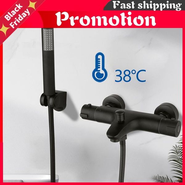 matte black thermostatic shower faucet bathroom handle bath combo set mixer tap wall mounted bathtub taps sets
matte black thermostatic shower faucet bathroom handle bath combo set mixer tap wall mounted bathtub taps sets