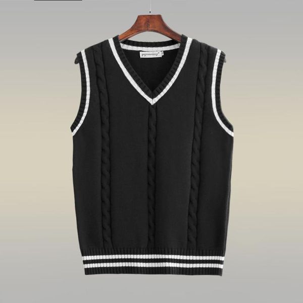 men's vests sweater vest men patchwork v-neck oversize 5xl mens preppy-style chic daily streetwear leisure retro knitted british-style, Black;white
men's vests sweater vest men patchwork v-neck oversize 5xl mens preppy-style chic daily streetwear leisure retro knitted british-style, Black;white