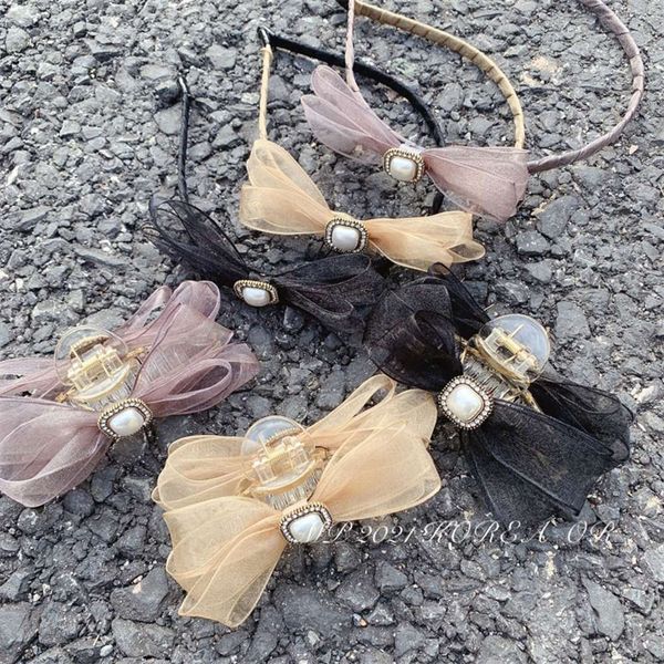 korean version east gate hoop ornament pearl net yarn organza hair grab bow small fresh women's headdress set, Silver
korean version east gate hoop ornament pearl net yarn organza hair grab bow small fresh women's headdress set, Silver
