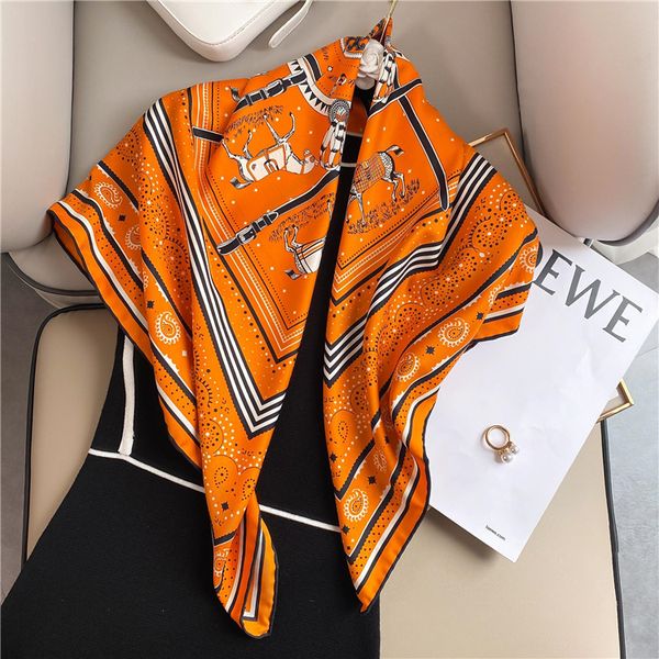 2021 famous temperament gift scarf 100% silk scarf fashionable multi-functional shawl head scarves size90*90cm delivery, Blue;gray
2021 famous temperament gift scarf 100% silk scarf fashionable multi-functional shawl head scarves size90*90cm delivery, Blue;gray