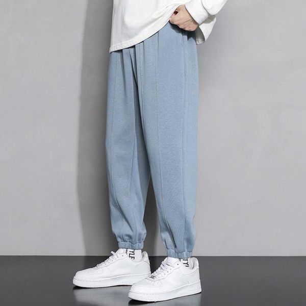men's pants casual trousers autumn loose-fitting ankle-length sweatpants spring sports pink knitted pencil jogging clothing blue, Black
men's pants casual trousers autumn loose-fitting ankle-length sweatpants spring sports pink knitted pencil jogging clothing blue, Black