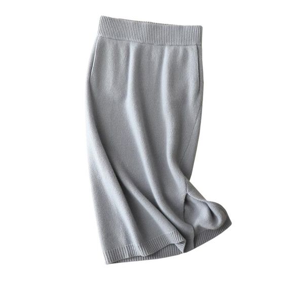 30%cashmere +70% wool skirt women's split pencil elastic waist medium length knitted formal mujer faldas midi skirts, Black
30%cashmere +70% wool skirt women's split pencil elastic waist medium length knitted formal mujer faldas midi skirts, Black