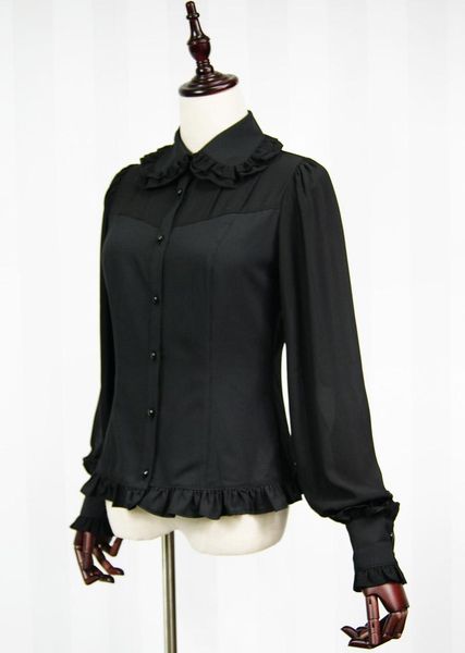 women's blouses & shirts gothic long lantern sleeve girl's chiffon shirt turn down collar black/white blouse by dolly delly
women's blouses & shirts gothic long lantern sleeve girl's chiffon shirt turn down collar black/white blouse by dolly delly