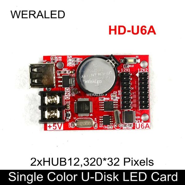 huidu hd-u6a usb-disk single color & dual message board led control card support hub12 p10 module modules
huidu hd-u6a usb-disk single color & dual message board led control card support hub12 p10 module modules