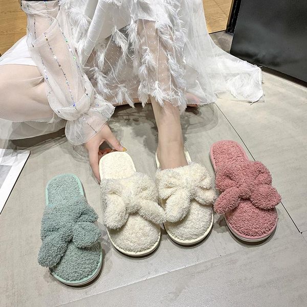 slippers cootelili 2021 fashion winter keep warm shoes for women with plush bow decoration flats heel basic size 36-41, Black
slippers cootelili 2021 fashion winter keep warm shoes for women with plush bow decoration flats heel basic size 36-41, Black